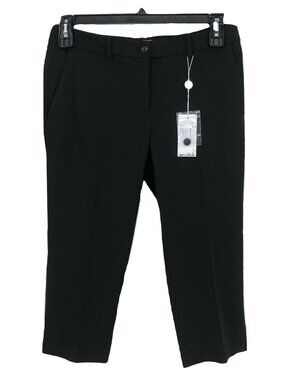 H10 Michael Kors Tailored Capri Pants Skimmer Sz 6 Black $595 New